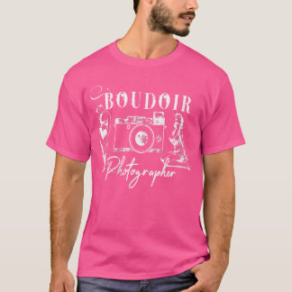 Womens Boudoir Photographer Distressed Vintage Pho T-Shirt