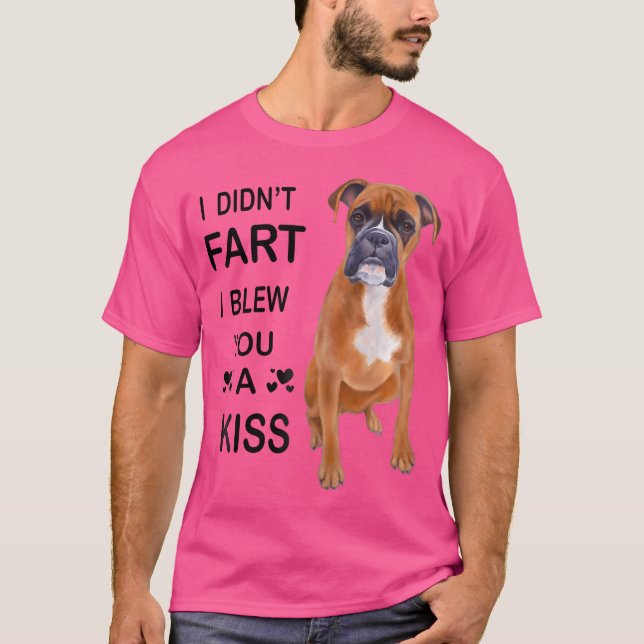 Womens Boxer Drawing Funny 	 Boxer Fart T-Shirt (Front)