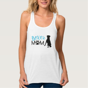 Women's Boxer Mom Racerback Tank Top