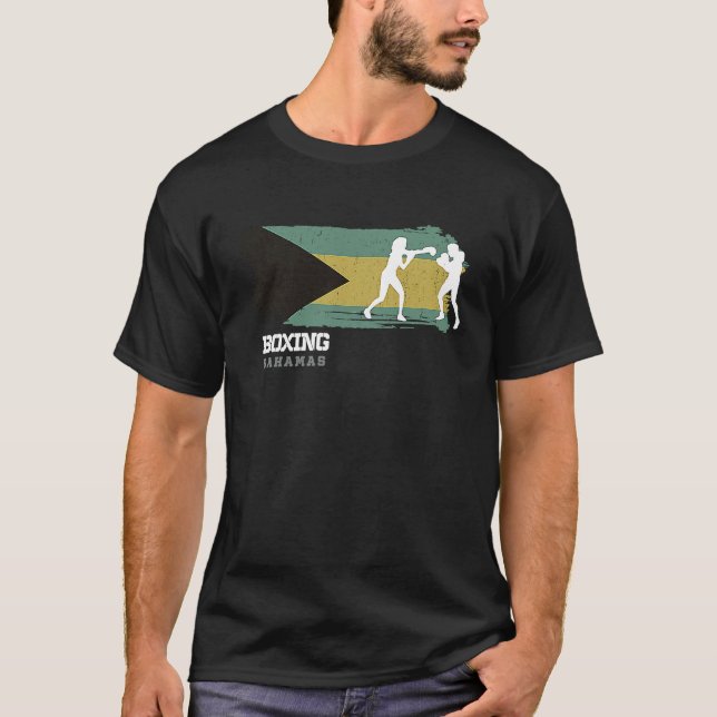 Womens Boxing Bahamas Combat Sports Fighter Boxing T-Shirt (Front)