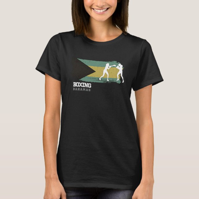 Womens Boxing Bahamas Combat Sports Fighter Boxing T-Shirt (Front)