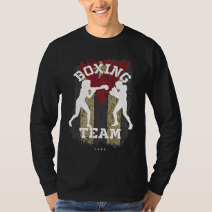 Womens Boxing Cuba Combat Sports Fighter Boxing T-Shirt