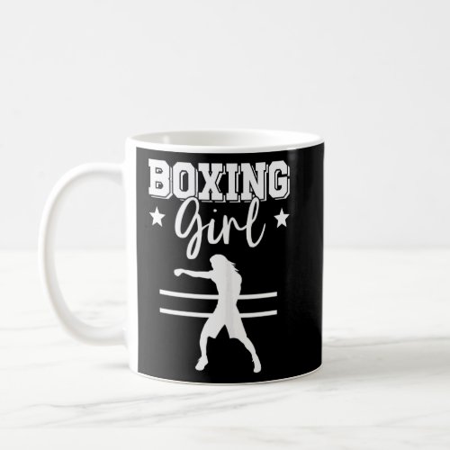 Womens Boxing Girl Boxer Gloves Match Fighter Mial Coffee Mug
