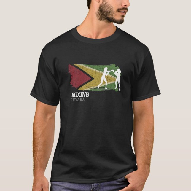 Womens Boxing Guyana Combat Sports Fighter Boxing  T-Shirt (Front)