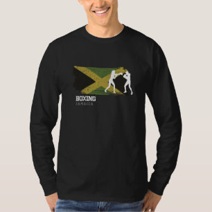 Womens Boxing Jamaica Combat Sports Fighter Boxing T-Shirt