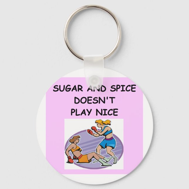women's boxing keychain (Front)