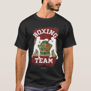 Womens Boxing Peru Combat Sports Fighter Boxing T-Shirt