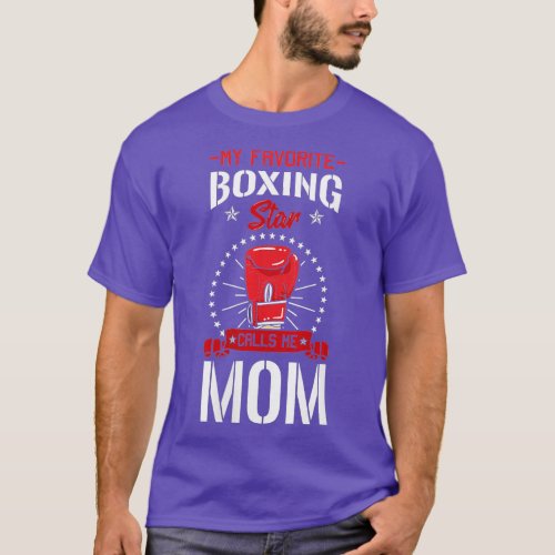 Womens Boxing Ring Boxer Gloves Mom Coach Mothers  T_Shirt