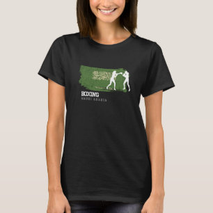 Womens Boxing Saudi Arabia Combat Sports Fighter B T-Shirt