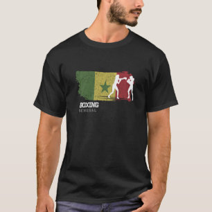 Womens Boxing Senegal Combat Sports Fighter Boxing T-Shirt
