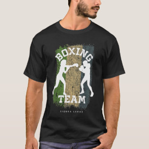 Womens Boxing Sierra Leone Combat Sports Fighter B T-Shirt