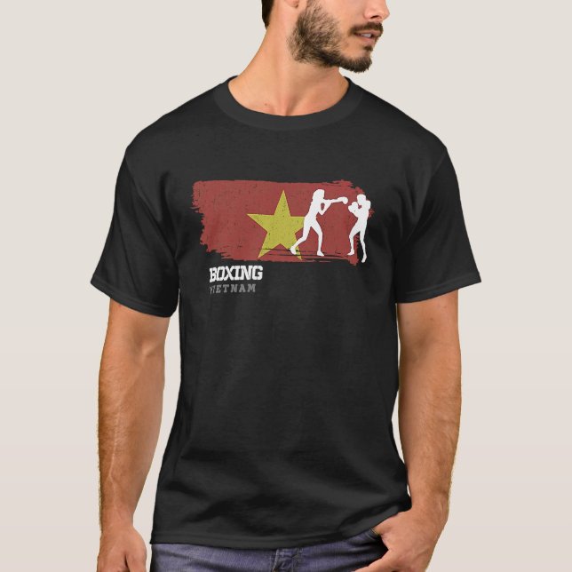 Womens Boxing Vietnam Combat Sports Fighter Boxing T-Shirt (Front)