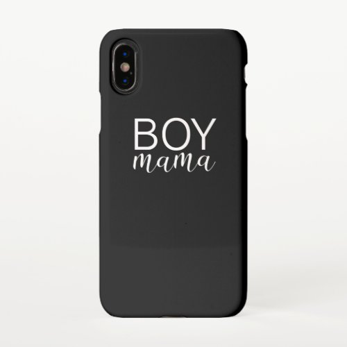 Womens Boy Mama T Shirt Short Sleeve Tops Tee iPhone X Case