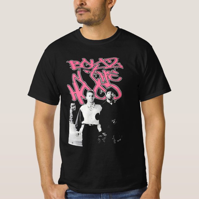 Womens Boyz N The Hood Mineral Wash Top in Black/P (Front)
