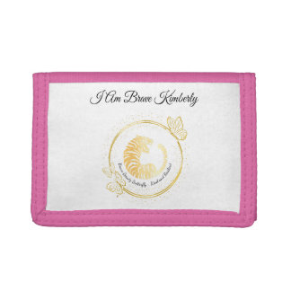Women's Brave Beauty Butterfly Trifold Wallet