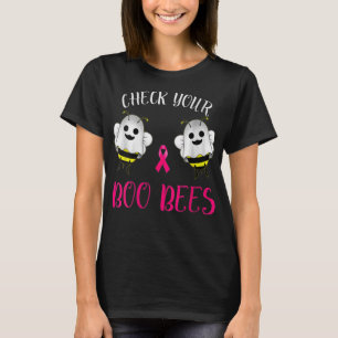 Womens Breast Cancer Awareness Funny Check Your Bo T-Shirt