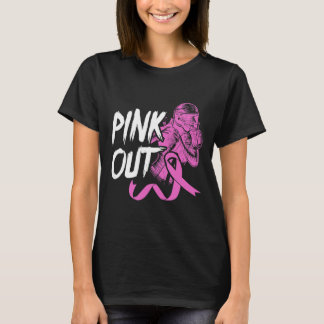 Womens Breast Cancer Awareness Gift ribbon Pink bu T-Shirt