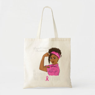 Womens Breast Cancer Awareness In October We Wear  Tote Bag