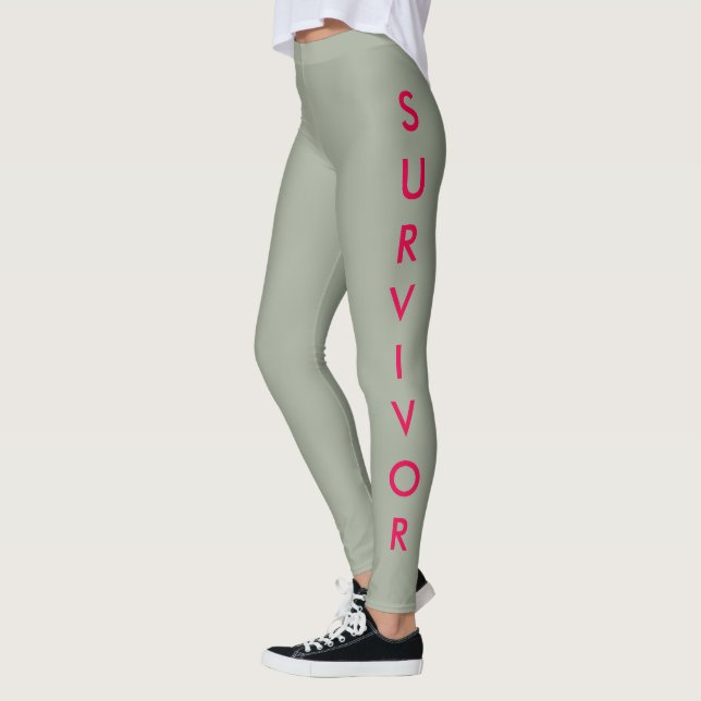 WOMEN'S BREAST CANCER SURVIVOR LEGGINGS (Left)