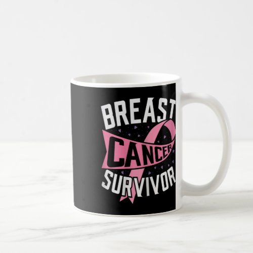 Womens Breast Cancer Survivor Support Awareness Pi Coffee Mug