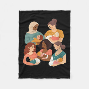 Womens Breastfeeding Lactation Consultant Birth Wo Fleece Blanket