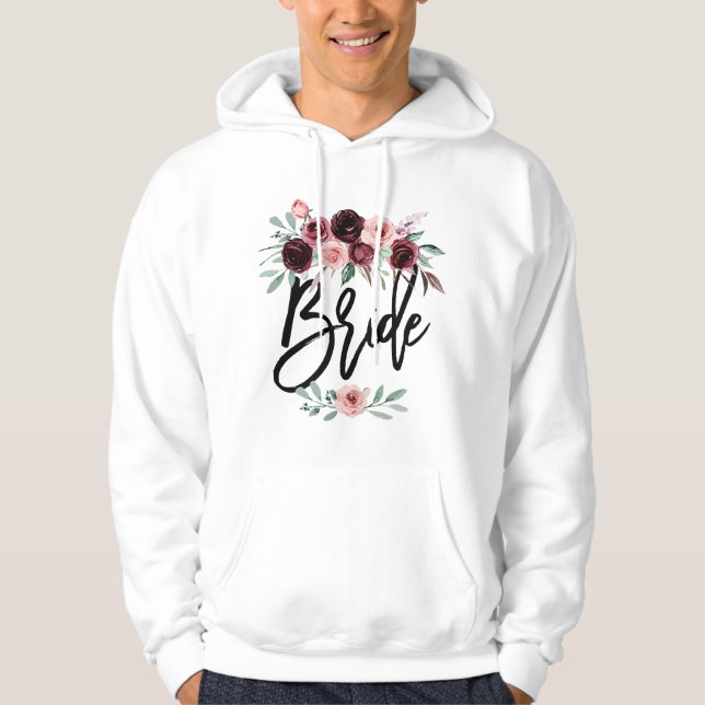 Womens Bridal Shower Wedding for Her Bridesmaid Da Hoodie (Front)