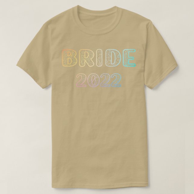 Womens Bride 2022  Bride And Groom Tees Wedding An (Design Front)