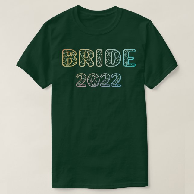 Womens Bride 2022Bride And Groom Tees Wedding Anni (Design Front)