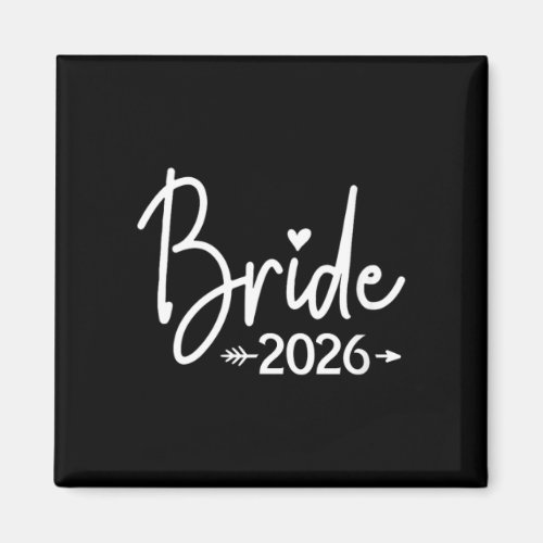 Women's bride est 2026 married wedding bridal magnet