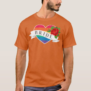 Womens Bride LGBT Lesbians Homoseual Marriage T-Shirt