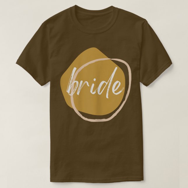 Womens BRIDE Matching TEAM BRIDE shirt for wedding (Design Front)