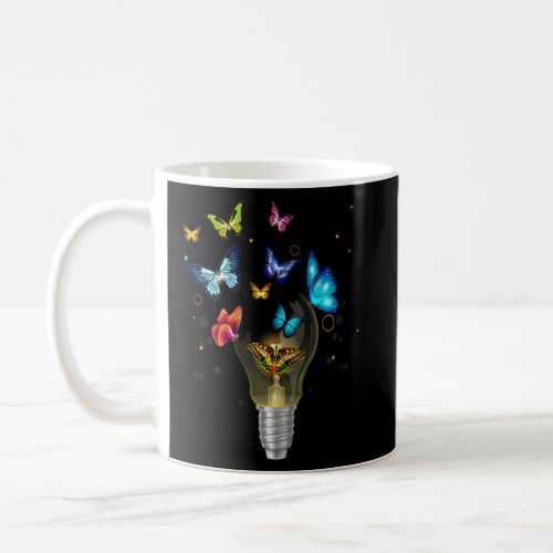 Womens Bulb flowers butterflies glow wildlife fore Coffee Mug