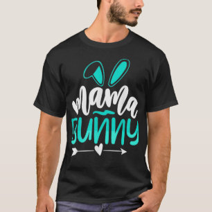 Womens Bunny Mama Lovers Pet Owner Rabbit Mom T-Shirt