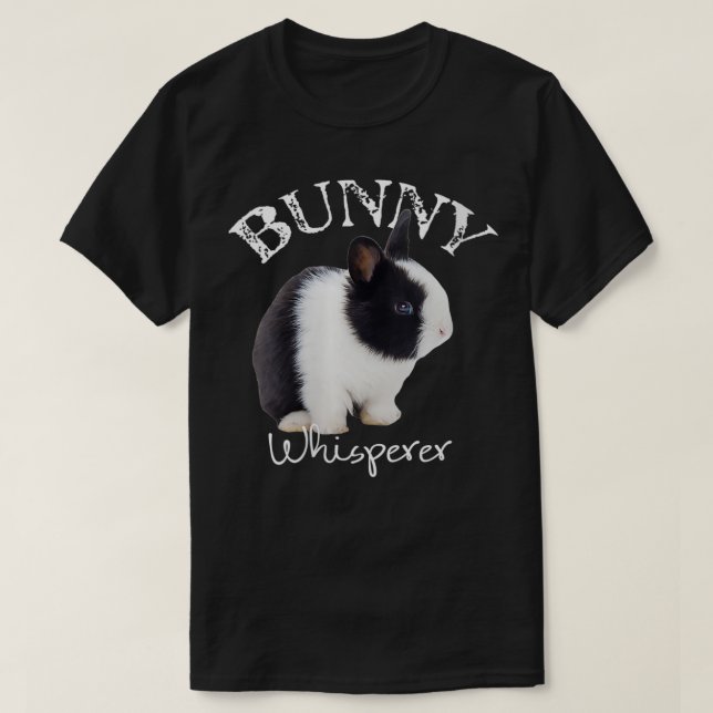 Womens Bunny Whisperer Funny Pet Rabbit Gift I Lov T-Shirt (Design Front)