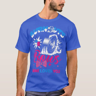 Womens Burnouts or Bows MIMI Gender Reveal Baby Pa T-Shirt