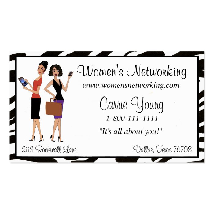 Womens Business and Networking Business Card