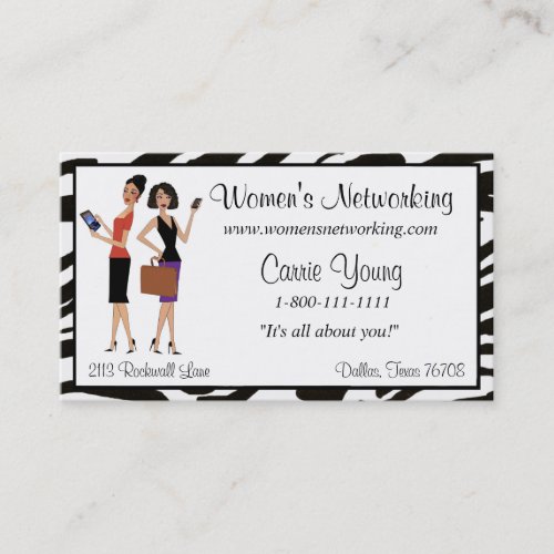 Womens Business and Networking Business Card