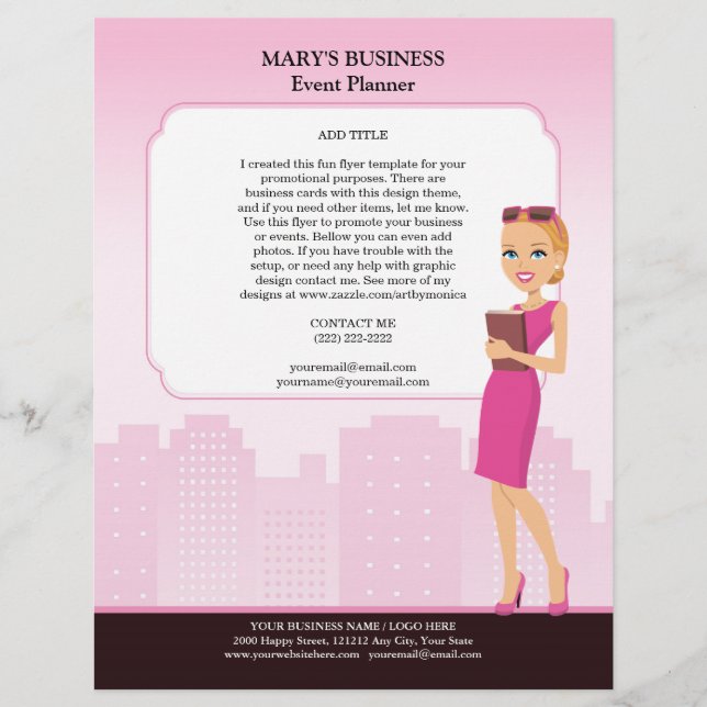 Women's Business Flyer Template (version 1) (Front)