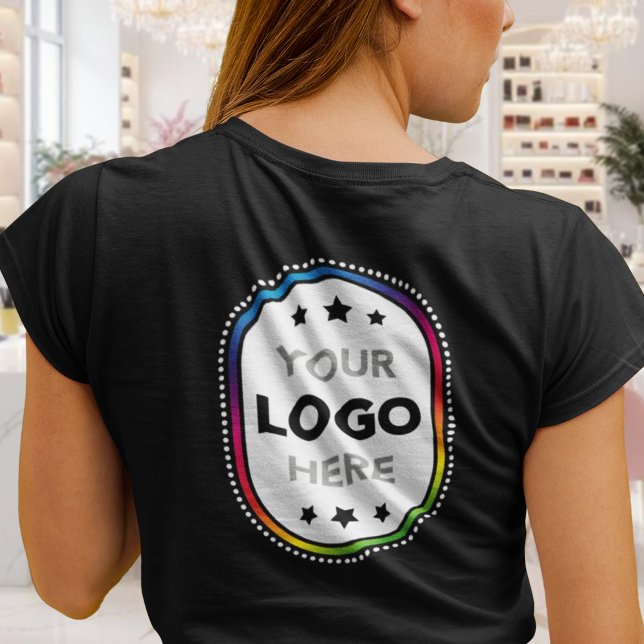 Women's Business Logo T-Shirt - Large Back Print (Creator Uploaded)