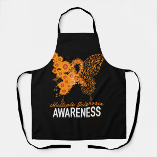 Womens Butterfly Multiple Sclerosis MS Awareness O Apron