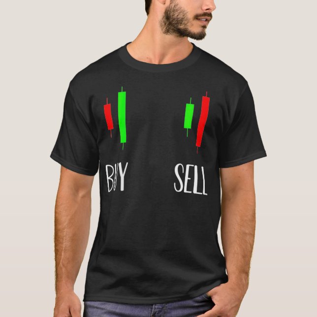 Womens Buy Low Sell High Stock Forex Trading T-Shirt (Front)