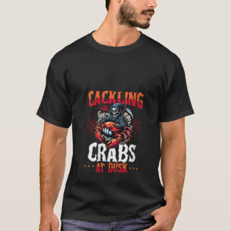 Womens Cackling Crabs at Dusk Funny Grim Summerwee T-Shirt