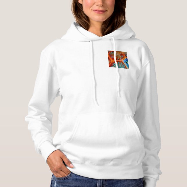 WOMEN'S CALIFORNIA ZIP JOGGER - SIZE M - WHITE HOODIE (Front)