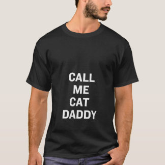 Womens Call Me Cat Daddy Tee V Neck 