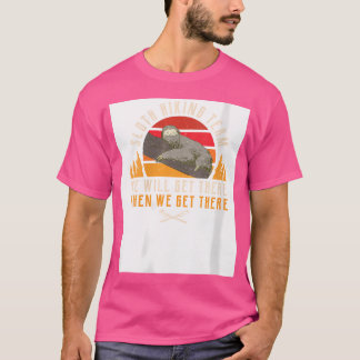 Womens Camping Sloth Hiking Team Summer Vacation M T-Shirt