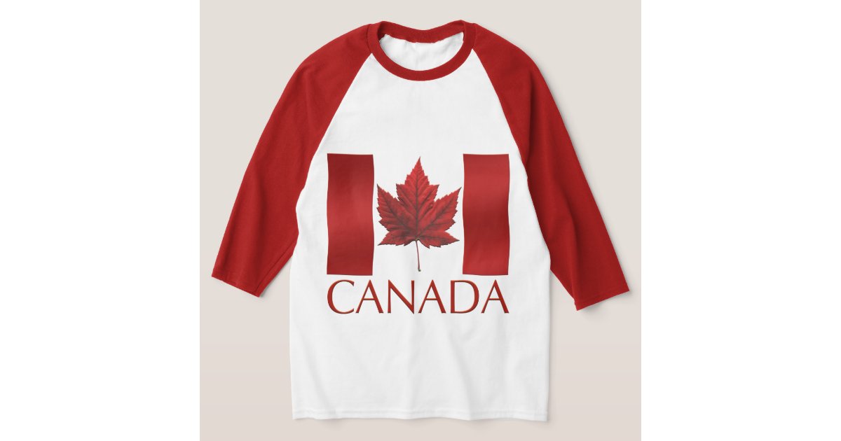 Women's Canada Flag Shirt Canada Baseball Jerseys Zazzle
