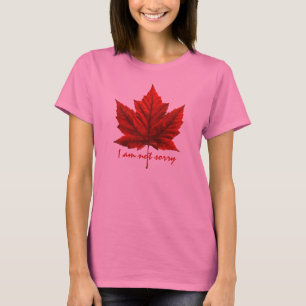 Women's Canada Maple Leaf T-Shirt Souvenir Shirt
