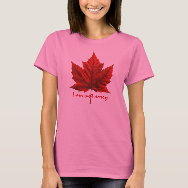 Women's Canada Maple Leaf T-Shirt Souvenir Shirt (Front)