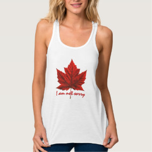 Women's Canada No Sorry Shirts Custom Tank Tops