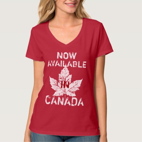 Womens Canada Shirts  Funny Canada Souvenir Tops